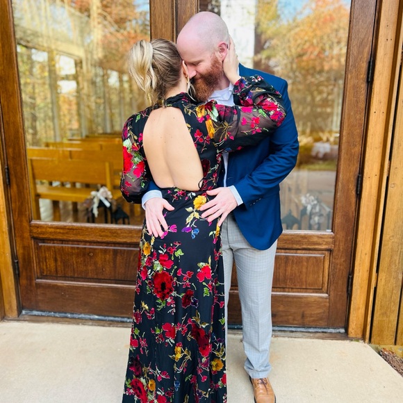 Lulu's Vibrant Floral Long Sleeve Dress - Picture 7 of 8